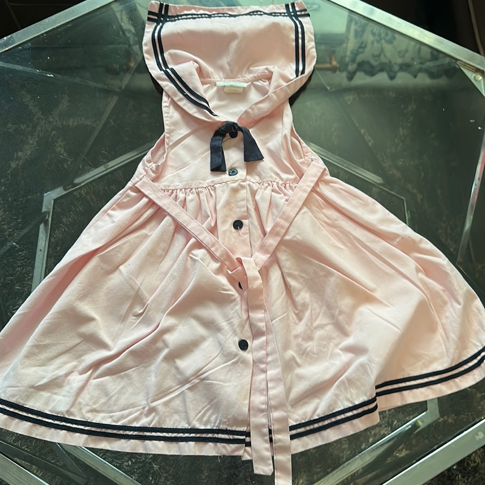 Sophia rose, girls pink sailor dress.
